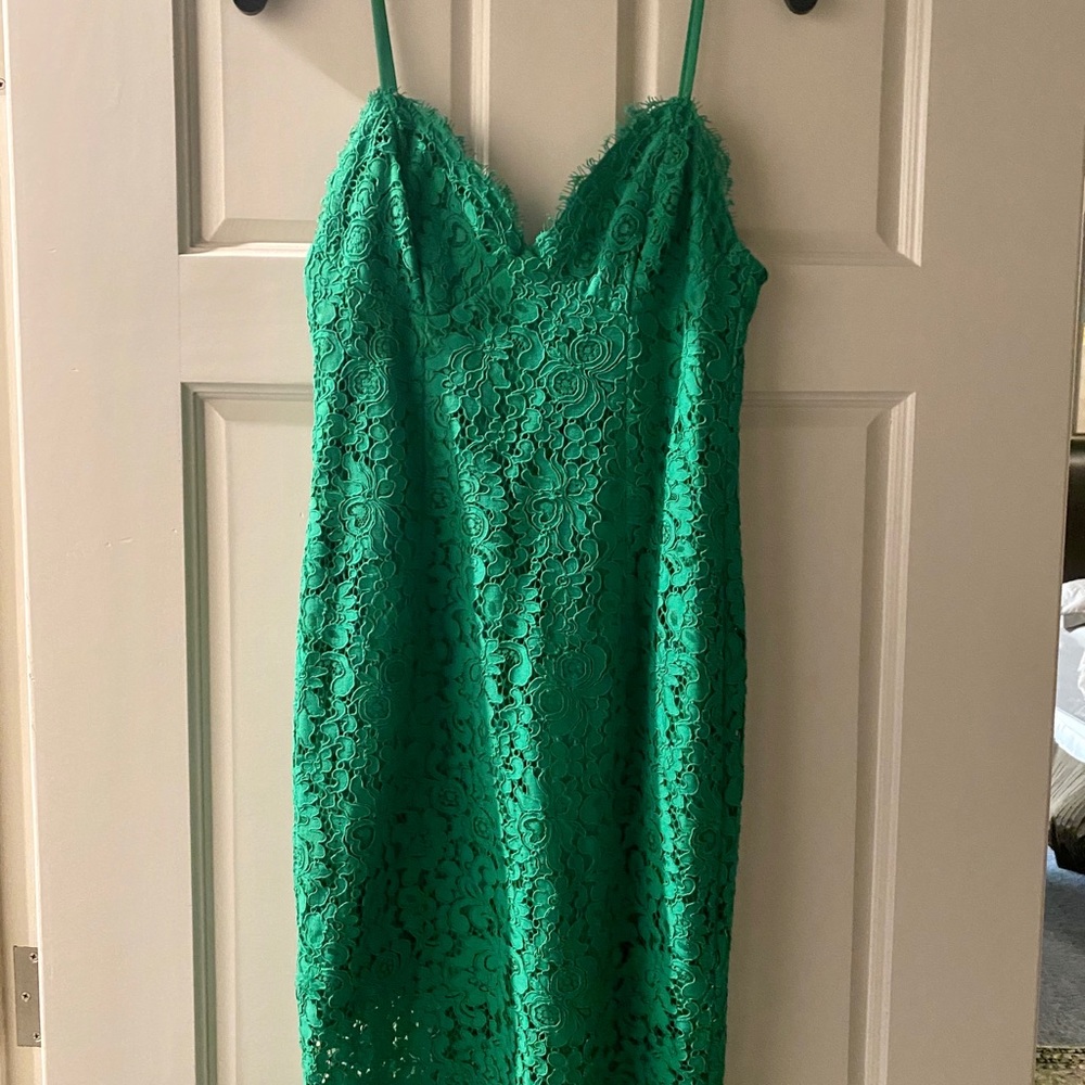 Bardot lace dress